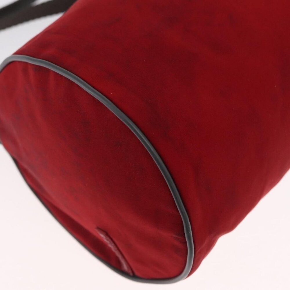 Authentic PRADA Sports Shoulder Bag Nylon Red Silver - Picture 8 of 16